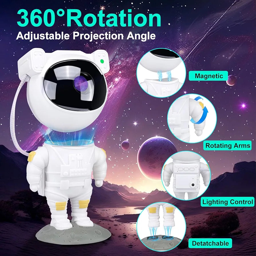 Star Projector Galaxy Night - Astronaut Starry Nebula Ceiling LED Lamp with Timer and Remote,Projection Lights