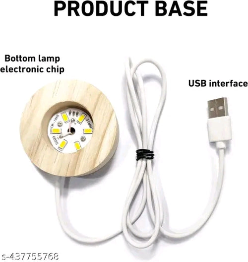 3D Moon Crystaal Ball Night Lamp,Creative Engraved Crystaal Wishlisted Share Ball Night Light, USB Table LED Wooden Crystaal Ball for Home Office Decoration Birthday.