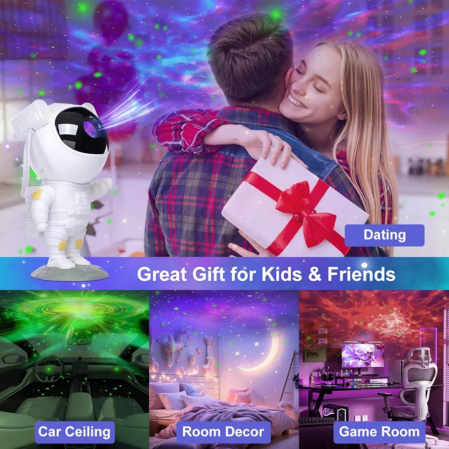 Star Projector Galaxy Night - Astronaut Starry Nebula Ceiling LED Lamp with Timer and Remote,Projection Lights